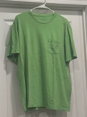 Vineyard Vines Lime Green Short Sleeve Pocket Tee
